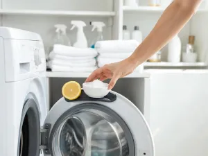 Porównanie rozmiaru baterii AA i AAA ułożonych w rzędzie na drewnianym stole w nowoczesnym, minimalistycznym wnętrzu.